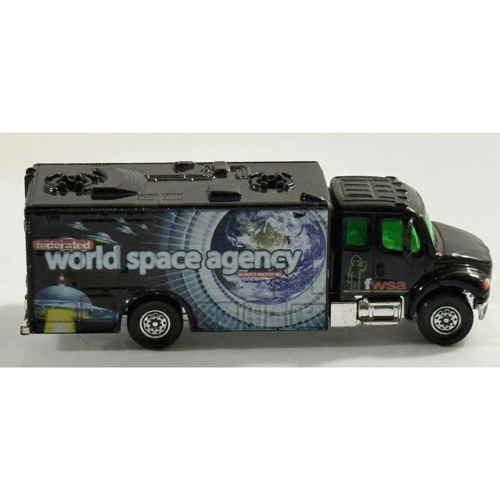 Matchbox Freightliner Truck Kids 1:64 Black World Space Agency Satellite M2 106